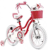 Дитячий велосипед для дівчинки рожевий 16" Royal Baby Star Girl Official UA на зріст 100-115 см, фото 3