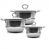 Набір каструль UNIQUE UN-5074 6 предметів (18, 20, 22 см)