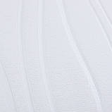 Самоклеющаяся 3D панель белая волны 700x700x7мм, фото 6