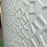 Самоклеющаяся 3D панель белая паутинка 700x700x8мм, фото 3
