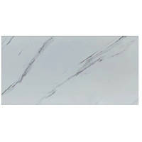 Самоклеящаяся виниловая плитка белый мрамор 600*300*1,5мм, цена за 1 шт. (СВП-111-глянец)