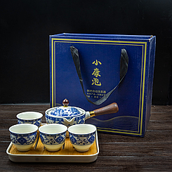 Набір посуду для чайної церемонії і медитації на 4 персони переносний