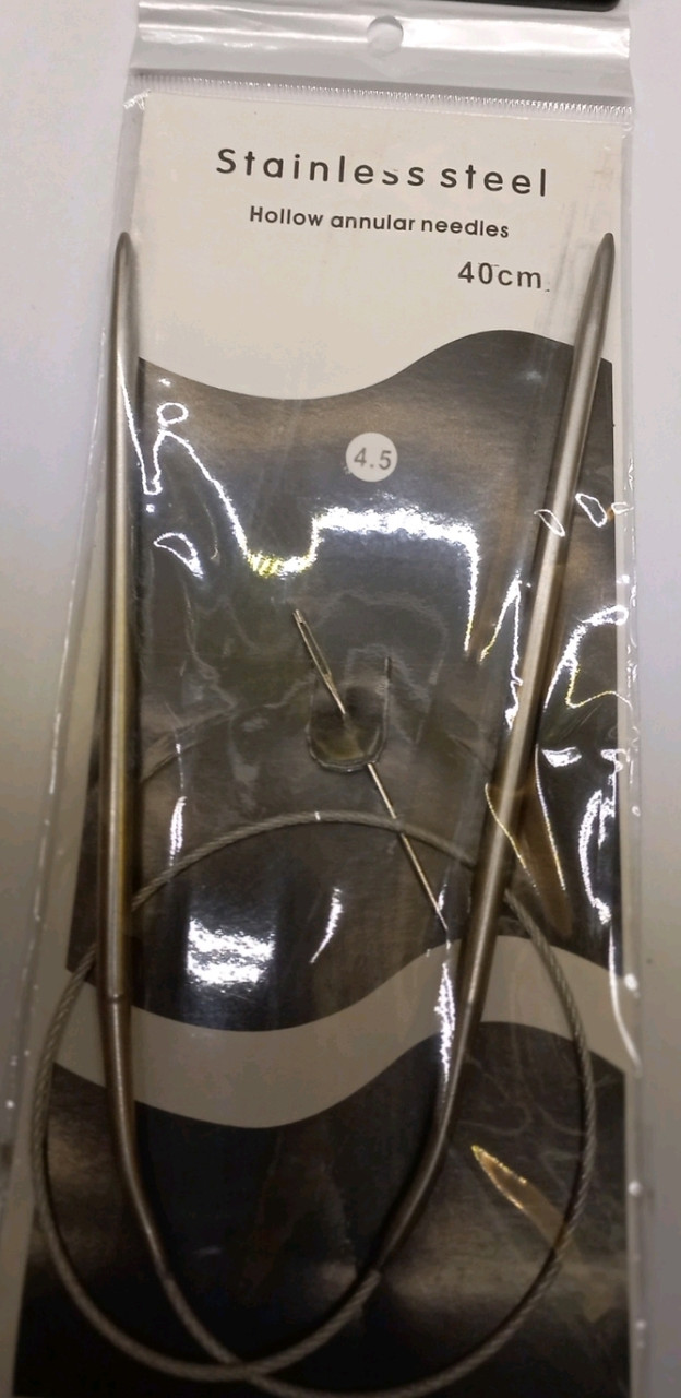 Кругові спиці для в'язання на тросі 40см, Ø - 4,0 мм, фото 1