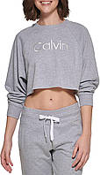 Женский укороченный свитшот Calvin Klein мягкая кофта Оригинал