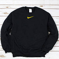 Мужской осенний свитшот лонгслив кофта Nike Найк Чёрный