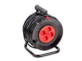 Подовжувач 40м електричний на котушці переноска ПBC 2x1,5