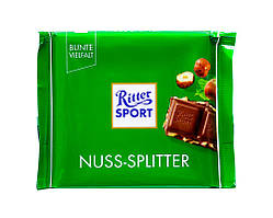 Шоколад молочний з фундуком Ritter Sport Nuss-Splitter, 100 г