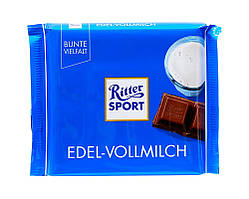 Шоколад молочний Ritter Sport Edel-Vollmilch, 100 г