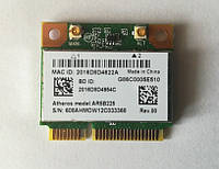 Wi-fi+BT модуль HalfSize Mini pcie Atheros AR5B225 802.11 b,g,n , 150Mbps