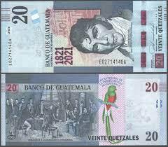 Гватемала, 2021, 20 кетцалей 200 річниці незалежності' P#W127, UNC