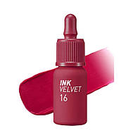 Peripera Ink Velvet #16 Heart Fuchsia Pink, 4 g - Матовый тинт для губ