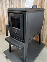 Опалювально-варильна піч буржуйка з чавуну на ніжках з плитою для будинку, дачі Plamen TRENK, фото 3