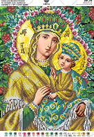 По мотивам иконы О. Охапкина "Божая Матерь с малышом Иисусом" Схема для вышивания бисером Virena А3Р_178