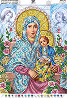 По мотивам иконы О. Охапкина "Божая Матерь с малышом Иисусом" Схема для вышивания бисером Virena А3Р_172