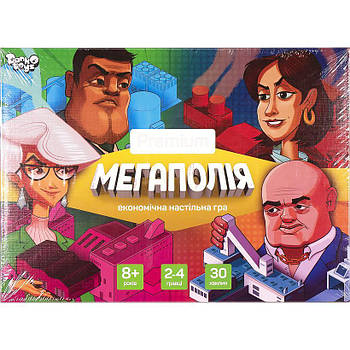 Настільна гра "Мегаполія Premium" українською мовою G-MP-01-01U ДТ-БІ-07-86
