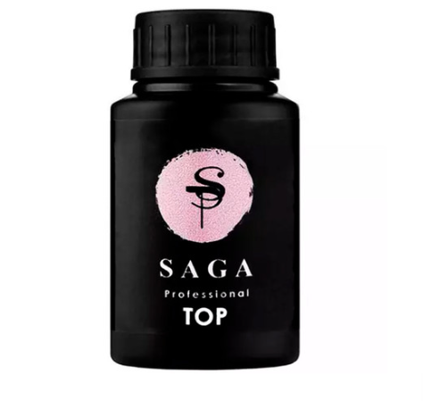 Топ гель-лаку для без липкої кулі SAGA Expert Top, 30 мл