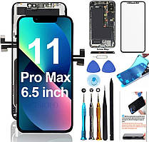 Для iPhone 11 Pro Max — 6,5-дюймовий РК дисплей із сенсорною рамкою, повний комплект для ремонту екран