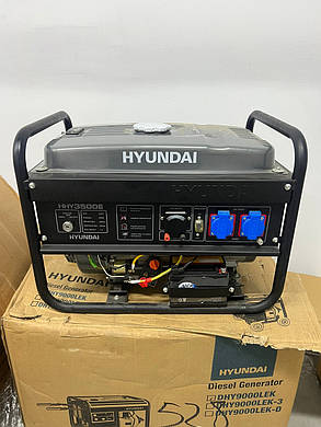 Генератор бензиновий однофазний Hyundai HHY 3500E на 2.8-3 квт в наявності, фото 2
