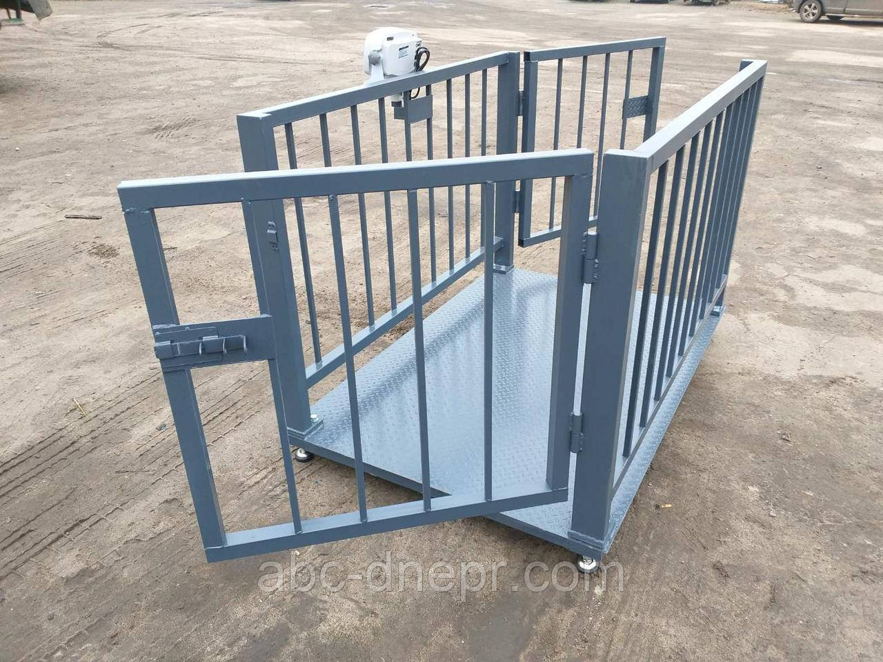 Ваги для зважування тварин 1х1.5 метра 2000 кг, фото 1