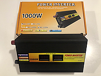 Инвертор преобразователь напряжения Pover Inverter 12V-220V AR 1000W + USB c функцией плавного пуска