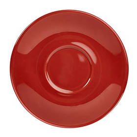 Блюдце 16 см, червоне, Color Tea, GenWare 182115R