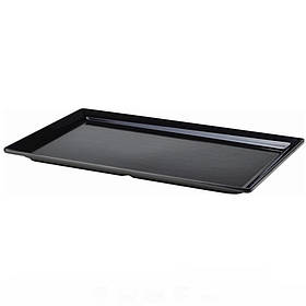 Блюдо 53x32 см із меламіну, чорне, GenWare MEL11-BK