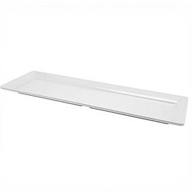 Блюдо 53x17,5 см із меламіну, біле, GenWare MEL24-WT