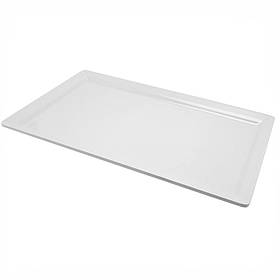 Блюдо 53x32 см із меламіну, біле, GenWare MEL11-WT