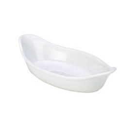 Блюдо овальне з ручками 16.5 см, 130 мл, GenWare B23D-W