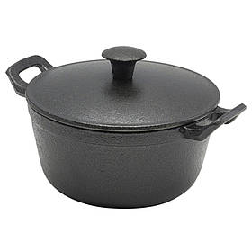 Блюдо 660 мл, 13,5 x h 6.6 см, чавунне для запікання, GenWare C137