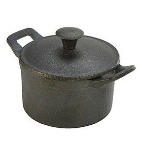 Каструля чавунна маленька, 10х6 см, об'єм 400 мл, Genware C106