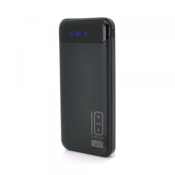 Універсальна мобільна батарея TX-10 10000 mAh, 2 USB, Mix color, Box Black (TX-10/29362)