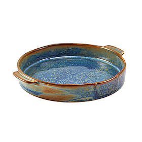 Блюдо для запікання 20.3 см із ручками, Terra Porcelain Aqua Blue, GenWare RD-PBL20
