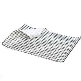Жиронепроникний папір 25х20 см, клітинка, чорна, GenWare PN1487GBK