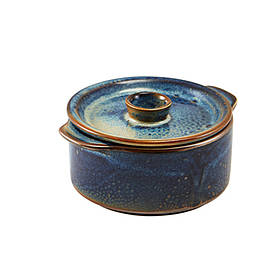 Мінікаструлька 10.4х12.6 см, 236 мл, Terra Porcelain Aqua Blue, GenWare CD-PBL10