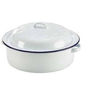 Каструля 20 см біла емальована, GenWare 60520
