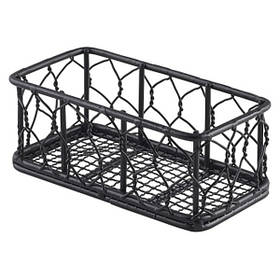 Кошик 14х7х5,5 см прямокутний, дротяний, GenWare WB147BK