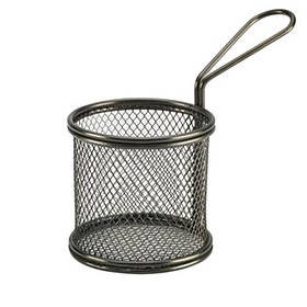 Кошик 9,3х9 см круглий, чорний, GenWare SVBR09BK