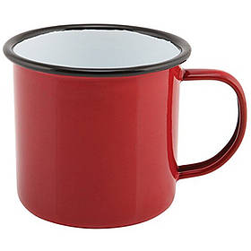 Кухоль 360 мл червона емальована, GenWare 50018RED