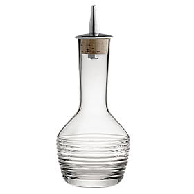 Пляшка для біттерів 90 мл, 7 x 7 x 13 см, з горизонтальним візерунком, Urbanbar (Урбанбар) UB3790