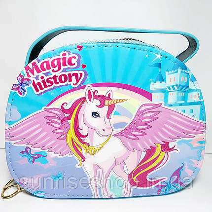 Дитяча Сумка Unicorn для дівчинки довга регульована ручка, фото 2