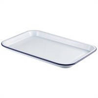 Таця 38,2х26,4х2,2 см емальований, сервірувальний білий, GenWare 942938WH