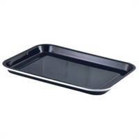 Таця 33,5х23,5х2,2 см емальований, сервірувальний чорний, GenWare 942933BK
