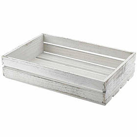 Таця 35x23x8 см дерев'яна, білий GenWare TR225W