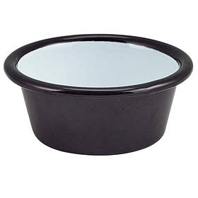 Соусник 8х3,2 см, 90 мл, емаль, чорний, GenWare 52308BK