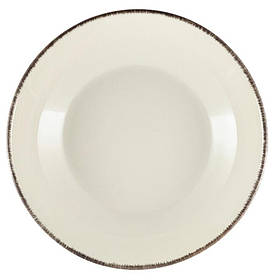 Миска глибока 23 х 5 см, 1300 мл, сірий обідок, GenWare CB-SG23