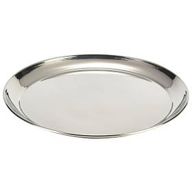 Таця кругла 35 см, неіржавка сталь, GenWare 52139