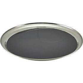 Таця офіціанта антисліп 30 см, неіржавка сталь, GenWare 52039NS