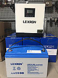 Гібридний інвертор із правильною синусоїдою Lexron 3K, 3000W, 24V, фото 4