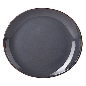 Тарілка овальна, 25х22 см Terra — Blue, GenWare PL-BL25